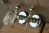 PAIR Mid century 1970 Chrome hand wall lights sconces attr maison jansen paris