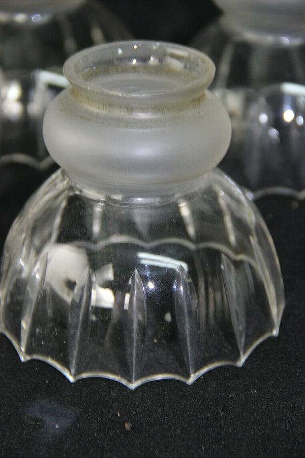 Set 5 Antique Clear crystal glass shades replacement chandelier pendant