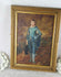 Gorgeous oil panel painting blue boy romantic after gainsborough 1970's