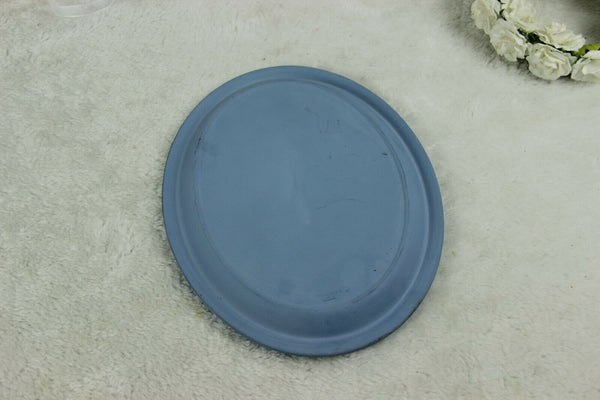 Antique WEDGWOOD blue white putti angel cupido group scene plaque England