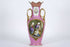 Huge Antique French vieux paris porcelain hand paint Vase pink
