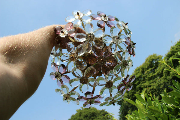 French Maison bagues murano glass daisy flower flush mount lamp chandelier