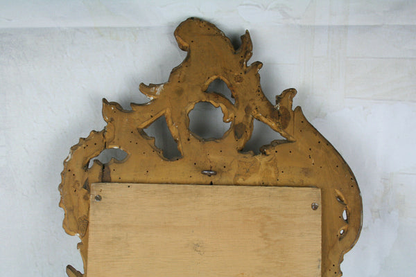 Antique Carved wood French louis XV gold gilt mirror 1900