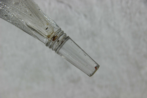 Antique French spelter glass cut Centerpiece 2 tier presentation tray