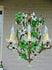 Vintage French Green clear glass daisy flower maison bagues styl Chandelier lamp