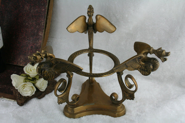 French Empire 1930 Bronze center piece dragons gothic rare NO1