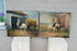 PAIR antique oil canvas painting horses equestrian signed E Fromentin 19thc