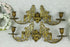 PAIR antique Gothic Dragon chimaera figurine piano sconces wall candle holders