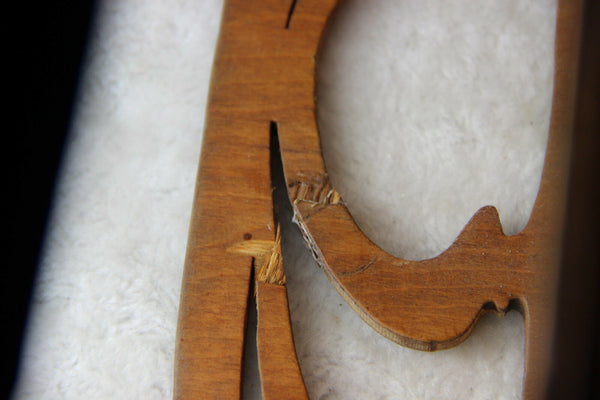 Art nouveau jugendstil wood carved Wall apothecary Kitchen spices cabinet rare