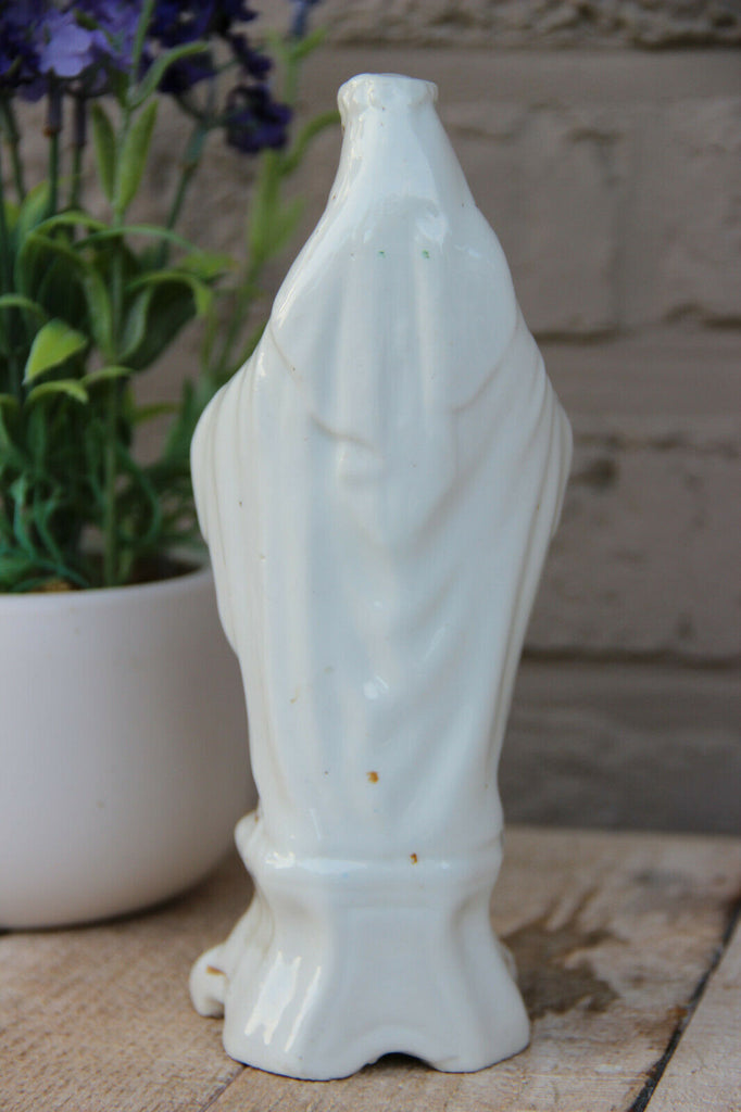 Antique French vieux old porcelain madonna figurine | FF-Antiques