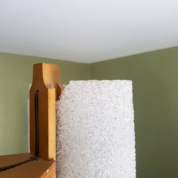 Mid century Scandinavian Wood / Perspex Shades chandelier pendant