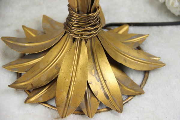 Mid century Hollywood regency Hans Kogl Palm Tree lamp metal gold gilt 1970