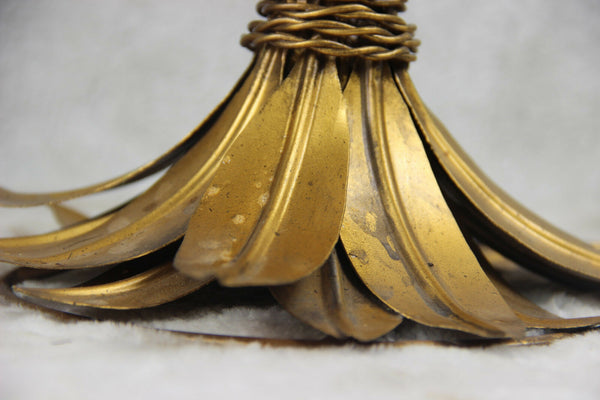 Mid century Hollywood regency Hans Kogl Palm Tree lamp metal gold gilt 1970