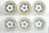 Set 6 old brussels porcelain hand paint floral plates Top pieces signed 19thc
