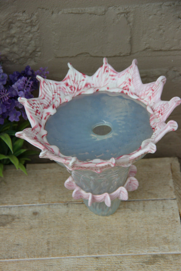 Murano replacement top part chandelier pink clear glass