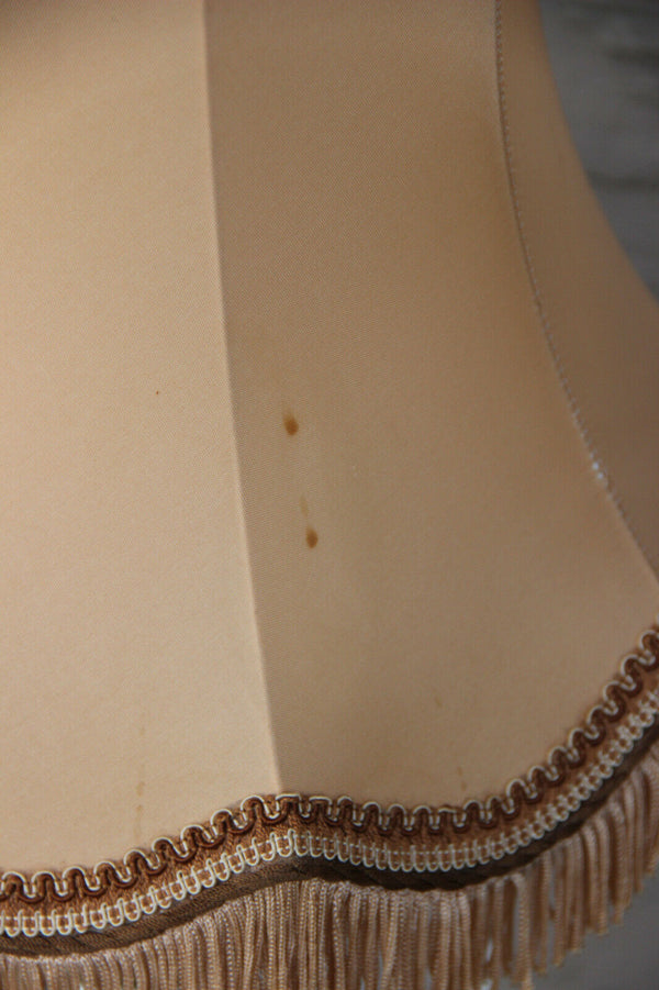 Antique French vieux paris porcelain hand paint boy dog scene vase lamp shade