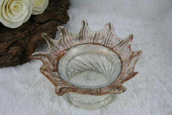 Antique italian Murano hand blown top part canopy chandelier replacement part