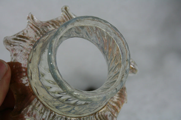 Antique italian Murano hand blown top part canopy chandelier replacement part