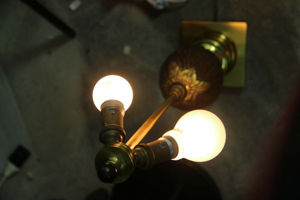 Hollywood Regency Mid century Coconut Table lamp attr. maison jansen