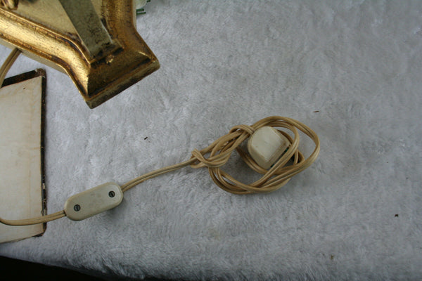 VTG italian 1960's wood table lamp