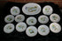 13pcs Fish tableware French limoges marked porcelain plates
