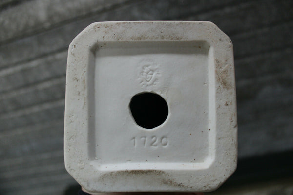 Antique French sevres Bisque porcelain religious angel figurine statue marked