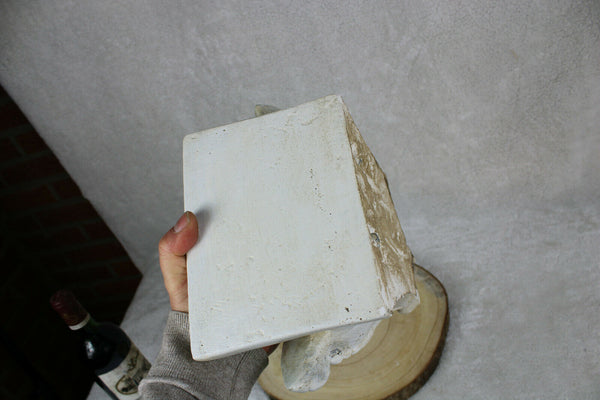 Gorgeous french antique religious chalkware putti angels wall console