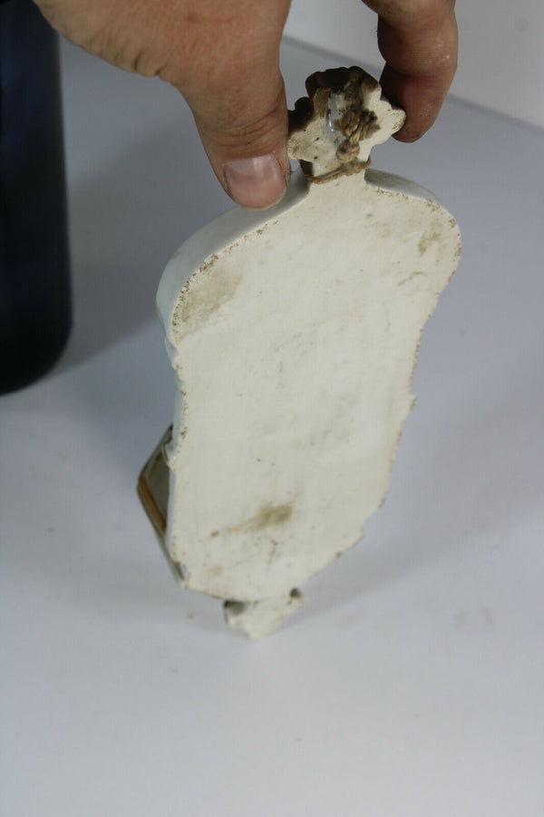 Antique Vieux paris porcelain holy water font religious