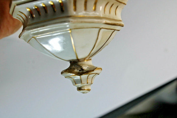 Antique Vieux paris porcelain holy water font religious