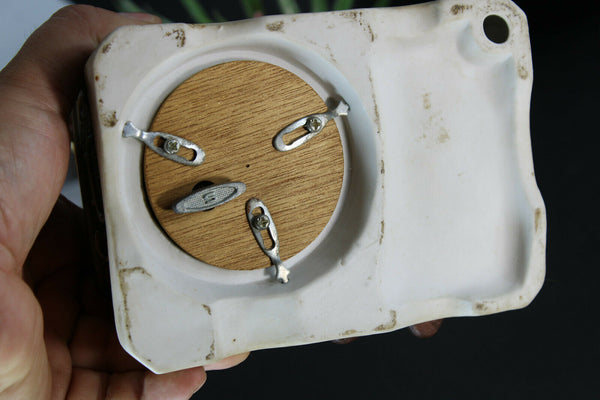 Italian capodimonte porcelain Statue music box gramophone real music playing