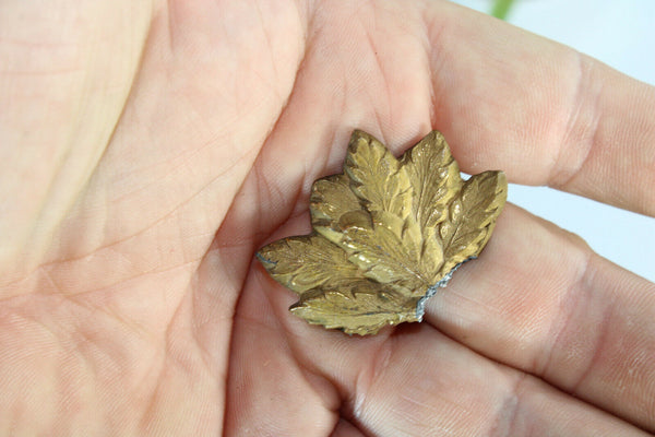 Antique 19thc Spelter Brass clock religious madonna jesus baby