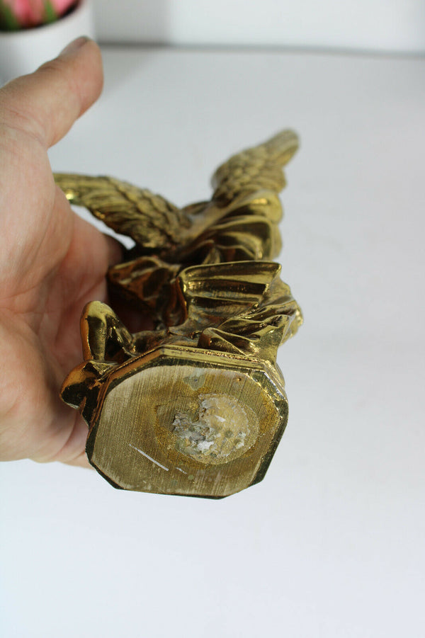 Vintage arch angel gabriel devil statue religious