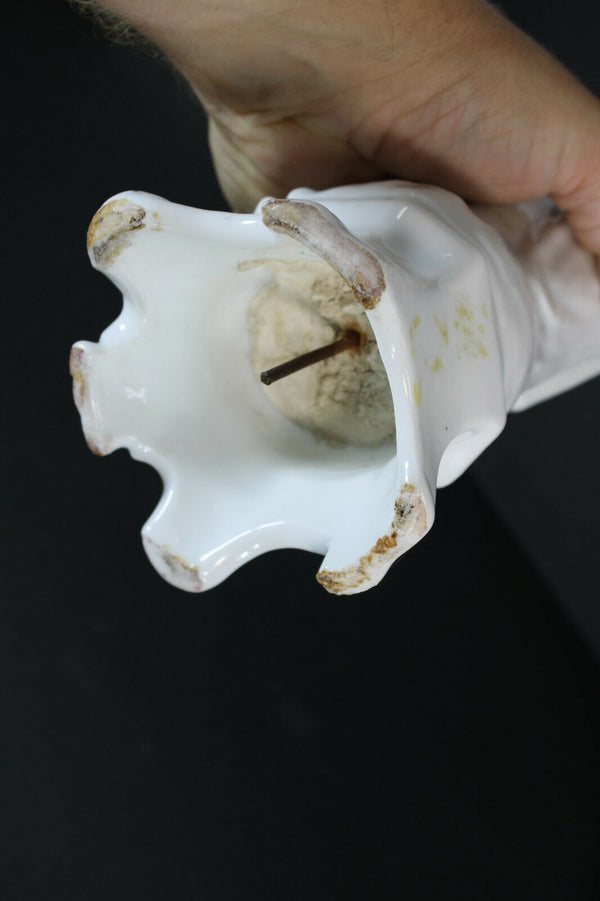 Antique french vieux paris porcelain madonna figurine