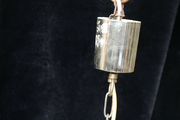 Vintage mid century italian vistosi 36 discs chandelier lamp retro