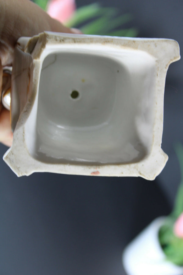 Antique Vieux paris porcelain madonna Figurine statue religious