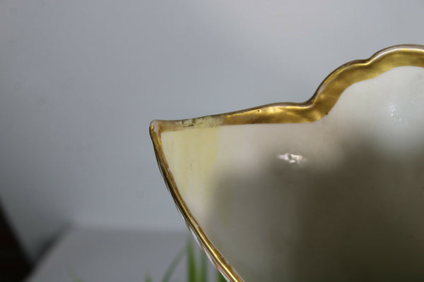 PAIR antique french vieux paris porcelain Vases Romantic Scene hand paint