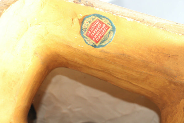 Antique ART DECO 1930 terracotta signed Bust Sculpture statue lady