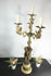 XL Brass onyx marble caryatid graces Dragons cherub putti Table lamp rare