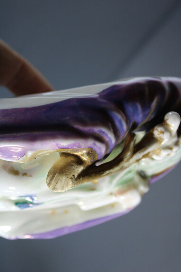 LArge Antique french vieux paris porcelain saint joseph figurine statue