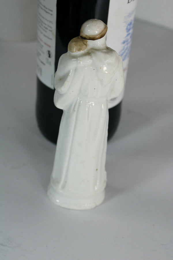 Antique vieux paris paris porcelain saint anthony statue figurine religious