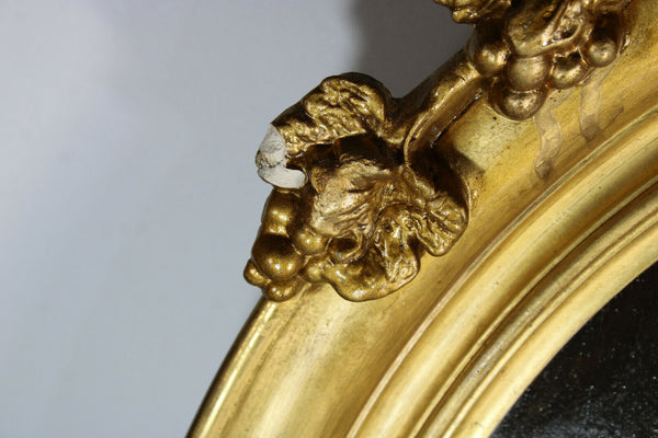 Antique french oil Cardboard portrait girl painting 19thc