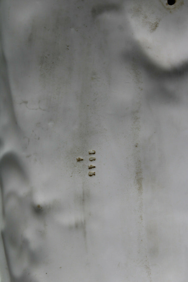 Large antique bisque porcelain carriage horses statue group signed 19thc