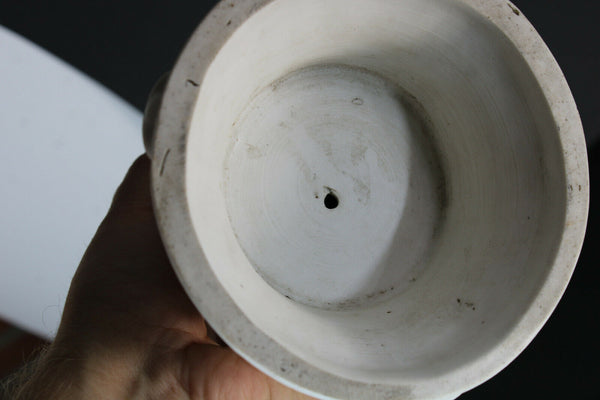 Antique porcelain bisque white madonna child figurine statue religious