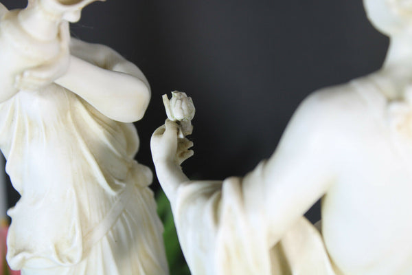 XL Rare Bisque MULLER SCHWARZA porcelain marked Sculpture Group Dionisius  rare