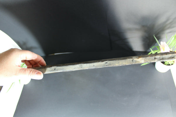 Antique 19th oil canvas mother baby painting signed french rare