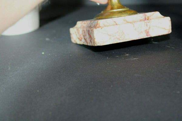 PAIR antique french marble urns vases greek warrior scene