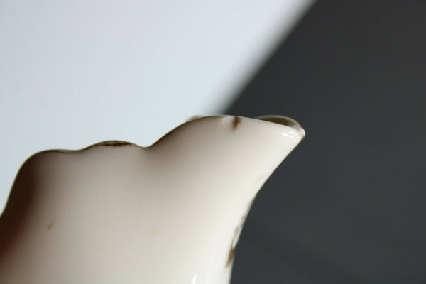 PAIR antique french vieux paris porcelain Cornet vases