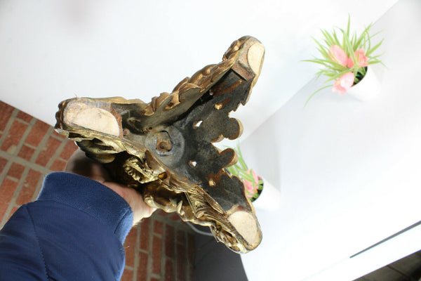 Antique Bronze 3 graces putti cherub angels base Table lamp