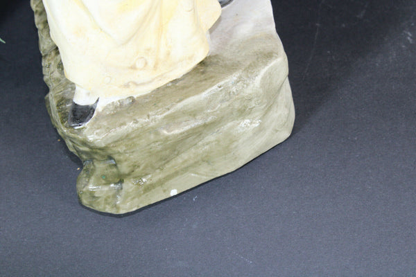 antique Large porcelain bisque porcelain group statue romantic