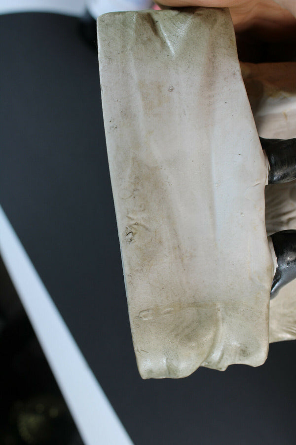 antique Large porcelain bisque porcelain group statue romantic